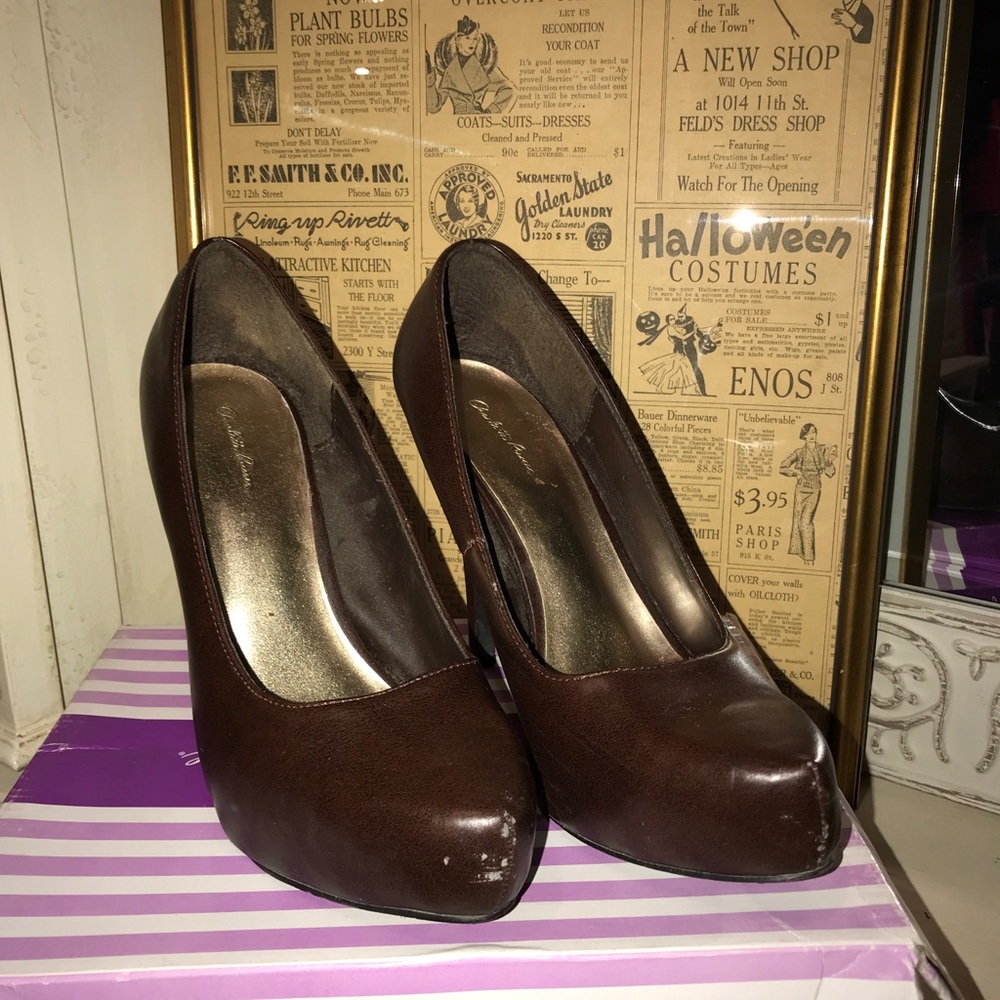 Charlotte Russe Brown Heels